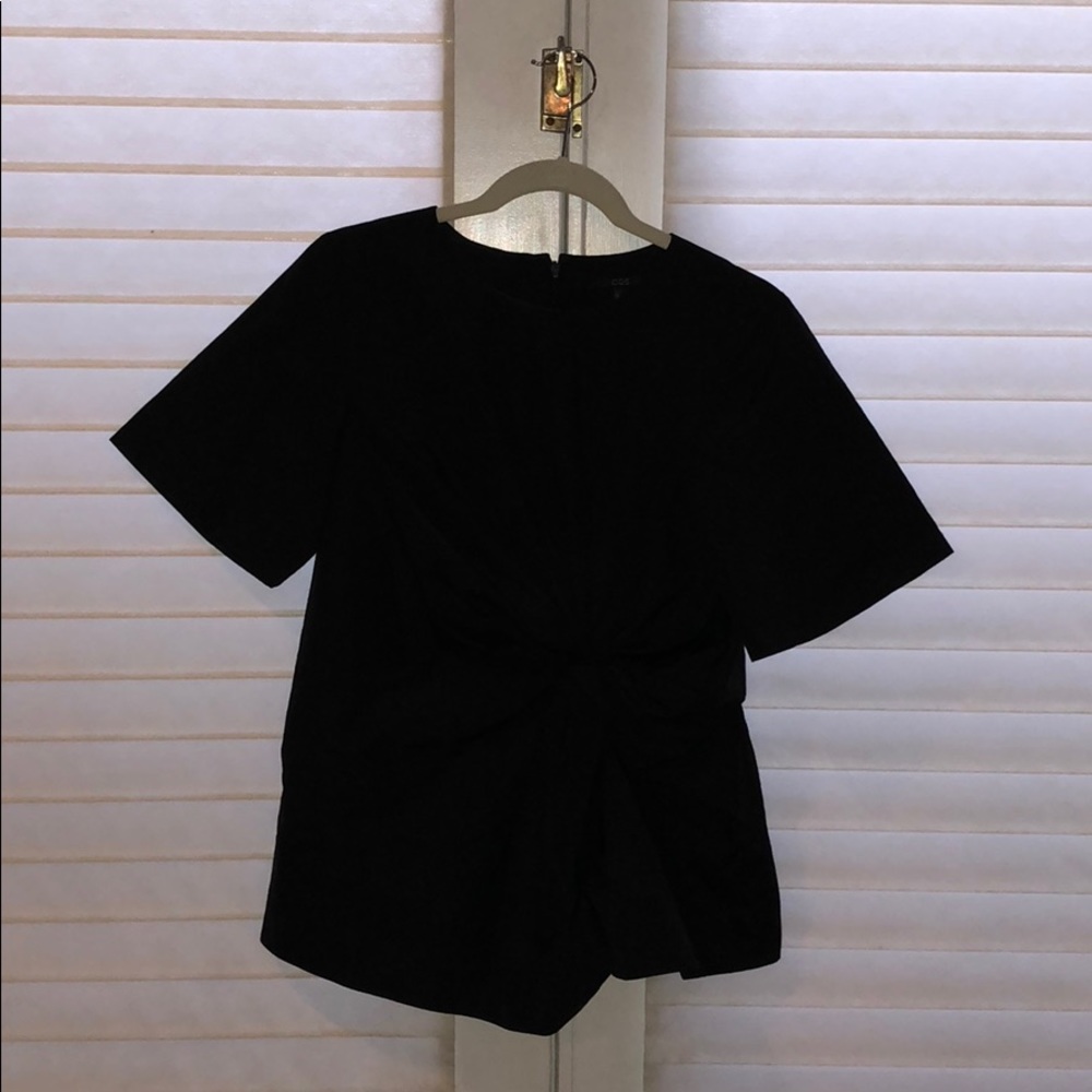 Cos blouse with gathered waist detail